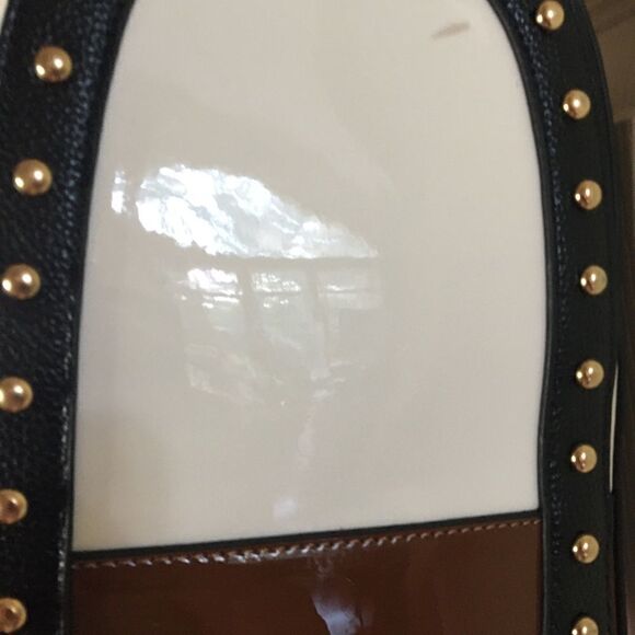 Dasein three tones satchel handbag bag with studs. - Picture 12 of 15